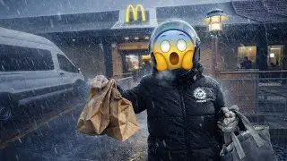 Rain + Cold ❄️ London Delivery Life | Aaj Bahut Hard Tha 