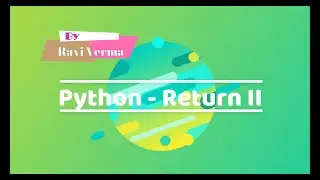 Function Hindi Tutorial Part 3 | Python Return Statement | What is Return in Python |