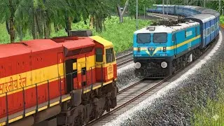WDG4D Rescue WAG9 Express Train | BUMPY RAILROAD | Train Simulator | Railworks 3 | NTG GAMING