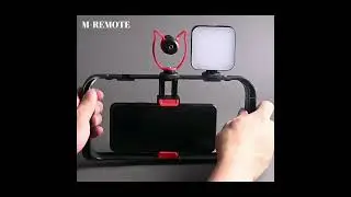 M-Remote Smartphone Video Rig w 3 Shoe Mounts Filmmaking Case Handheld Phone Video Stabilizer