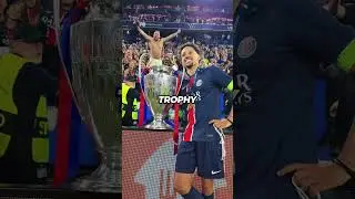 Mbappe&rsquo;s reaction after PSG won the Champions League. 😳💀