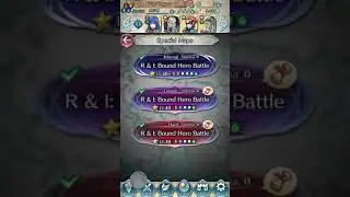 Fire emblem heroes R&I bound hero battle flyer quest f2p + 5star caeda and 1 si