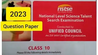 NSTSE 2023 Class 10 Question Paper