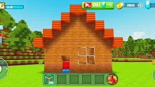 World Craft Building Gameplay | Wooden House 🏡