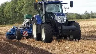 Schijveneg Rolmako  U671pro met delimbe zaaibak  groenbemester zaaien in korrelmaisstro.