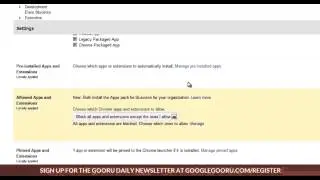 Pre-install Chrome Extensions for your Google Apps Domain
