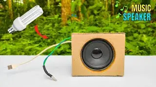 How to make a Music Player with old cfl bulb | Diy Speaker