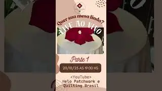 Live Especial !!! Imperd&iacute;vel!!! Kit de Centros de Mesa Redondos  #patchwork #patchworkblousedesigns