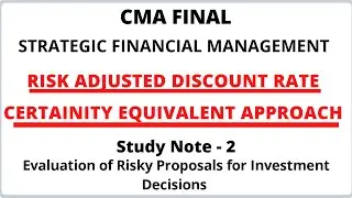 Risk Adjusted Discount Rate | CE Approach | Evaluation of Risky Proposals for Investment Decisions