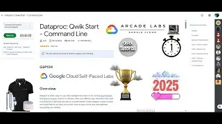 [NEW2025] Dataproc: Qwik Start - Command Line || #GSP104 || #qwiklabs || Google Cloud Arcade 2025