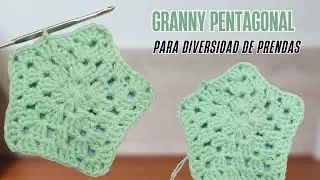 (37) Aprende a tejer un granny Pentágono a Crochet – Para Tejer diversidad de Prendas