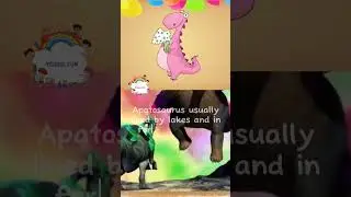 DINOSAURS PUZZLE  (APATOSAURUS) ENGLISH LEARNING AND EDUCATION #ancient #animal #dinosaur