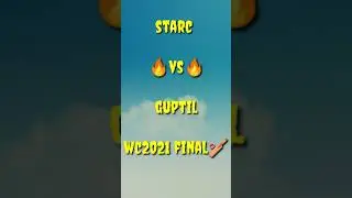 starc vs guptil 🔥 wc 2021 final🔥#cricket #wc2021 #shorts #games