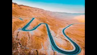 Relaxing Chillout music with some funky color grade drone video and the beautiful MItzpe Ramon
