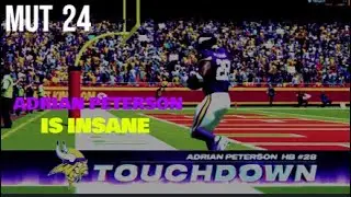 Adrian Peterson Goes absolutely absurd in MUT 24!
