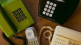 ASMR (no talking) pressing buttons on different vintage phones