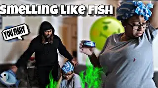 SMELLING LIKE FISH TO SEE MY HUSBAND REACTION!!!