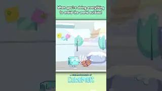 CubeMelt vs The Outside World! #FunnyMoments #RelatableMeme #CartoonShorts