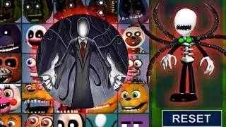 Слендермен КОШМАРНЫЙ В Фнаф Ворлд Новый МОД Fnaf World от Max Games