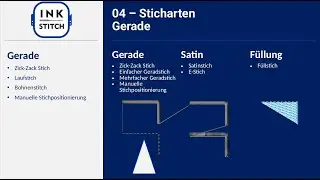 Grundlagen 04 Sticharten - Geradstiche