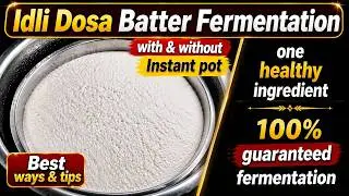 ADD This Healthy Ingredient to Ferment Idli, Dosa Batter With & Without Instant Pot for WINTER