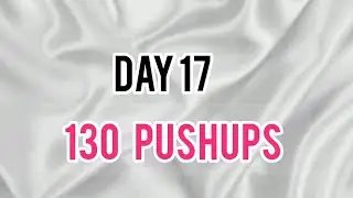 Day 17 (130 pushups) in One set