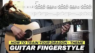 How To Train Your Dragon | Guitar Fingerstyle | FREE TAB | #howtotrainyourdragon #raemusguitar
