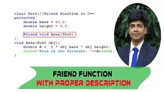 Friend Function in OOP with proper example in C++