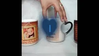 Heart Shaped Magic Mugs | Digital Giftings | Magic Mug | Photo Mugs | Personalised Mugs