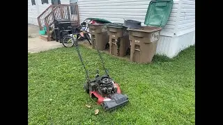Junk Troy-Bilt front wheeled self propel mower disassembly