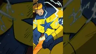 Booster Gold rips his suit #boostle #boostergold #bluebeetle #dccomics