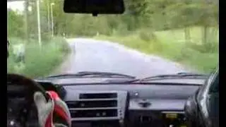 Sachsenrallye 2008 wp2 onboard Fiat Cinquecento Rallye