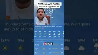 Apple weather app situation is crazy
