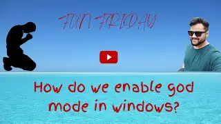 Just For Fun#3 :  How to enable God Mode in your windows | Windows 10 | Windows tricks