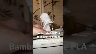 3D Printed Marble Bust looks AMAZING #3dprinting #3d #bambu #cool #technology