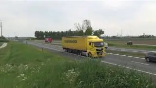 Trucks spotten op de A4 van Antwerpen naar knooppunt Markizaat