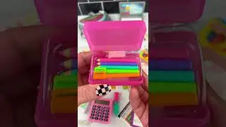 Mini Backpack & School Supplies Micro Collection Box Opening Satisfying Video ASMR! #asmr