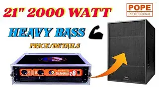 अब तक का सबसे पॉवरफुल 💪 pope 2000 watt speaker price ! pope gl 21b  ! bass speaker price ! speaker