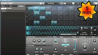 FL Studio Plugin: Battery 4 -  Tutorial in Under 5 Minutes