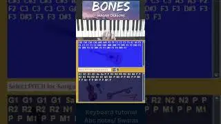 Imagine Dragons - Bones | Keyboard tutorial | Abc notes | Swaras | English