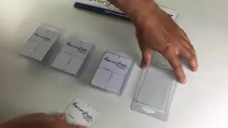 Testing 4 different wax melt clamshell molds printing insert sticker  (6 cavity / rectangle / round)