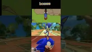 Classic Sonic Vs Modern Sonic vs Boom Sonic