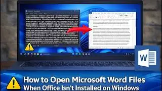 How to Open Word Files Without Microsoft Office | Notepad Showing Chinese Text Fix on Windows