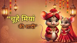 चूहे मियां की शादी 🐭💍 | Funny Mouse Wedding Story | Kids Hindi Poem 💐🕊