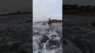 Winter fly fishing for baltic sea trout in Denmark 🌊🎣✨