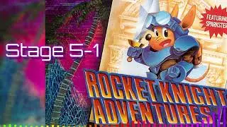 Rocket Knight Adventures ~ Stage 5-1 ~ OST 80s Synthwave ~ Electro Pop Version ~ Megadrive  ~ ロケットナイ