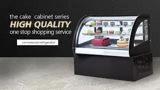 Efficient and reliable bakery display cake showcase glass chiller