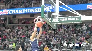 Brian Bowen 2017 Saginaw Arthur Hill gets up for 3 dunks vs Everett