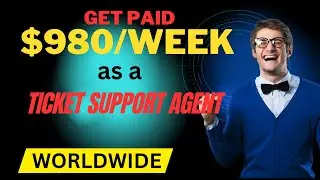 Get Paid $980 Per Week As A Ticket Support Agent  remote job worldwide