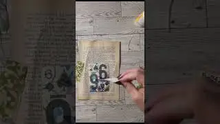 Playing card altered art for junk journals